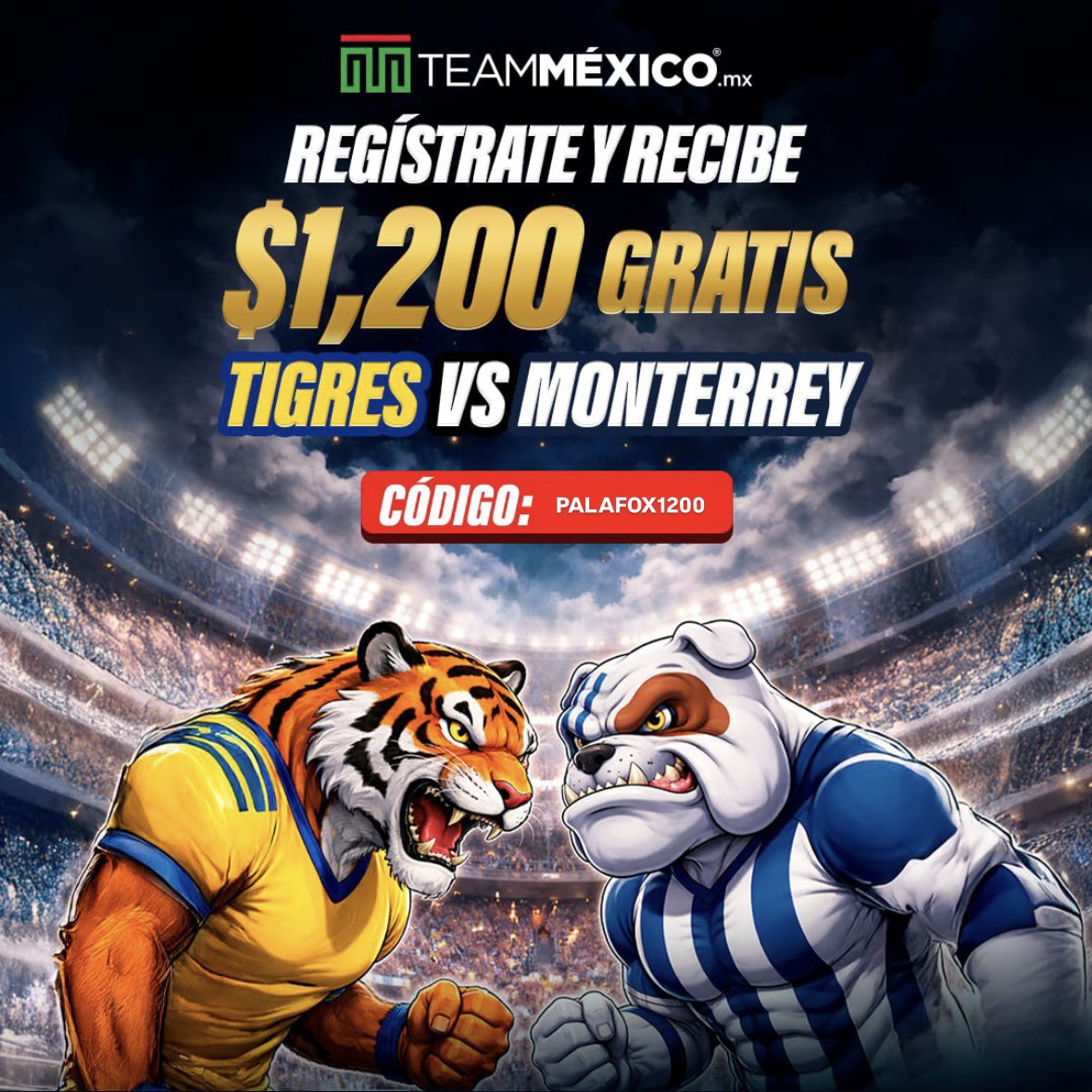 DiasPerfectos's tweet photo. TE REGALO $1,200 PARA APOSTAR EN EL SABADITO DE CLÁSICOS EN LIGA MX 🇲🇽⚽️

¿QUIÉN GANA?
- CHIVAS 🇫🇷 VS ATLAS 🇹🇹
- RAYADOS 🇪🇪 VS TIGRES 🇺🇦

CLICK AQUÍ https://t.co/YdYLoWmVZ7 Y USA EL BONO QUE APARECE EN LA IMAGEN 🔥 https://t.co/uk8hBzTyQb