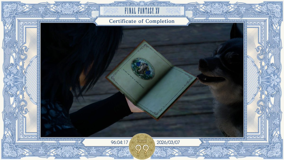 Game completed. #FFXV Windows Edition