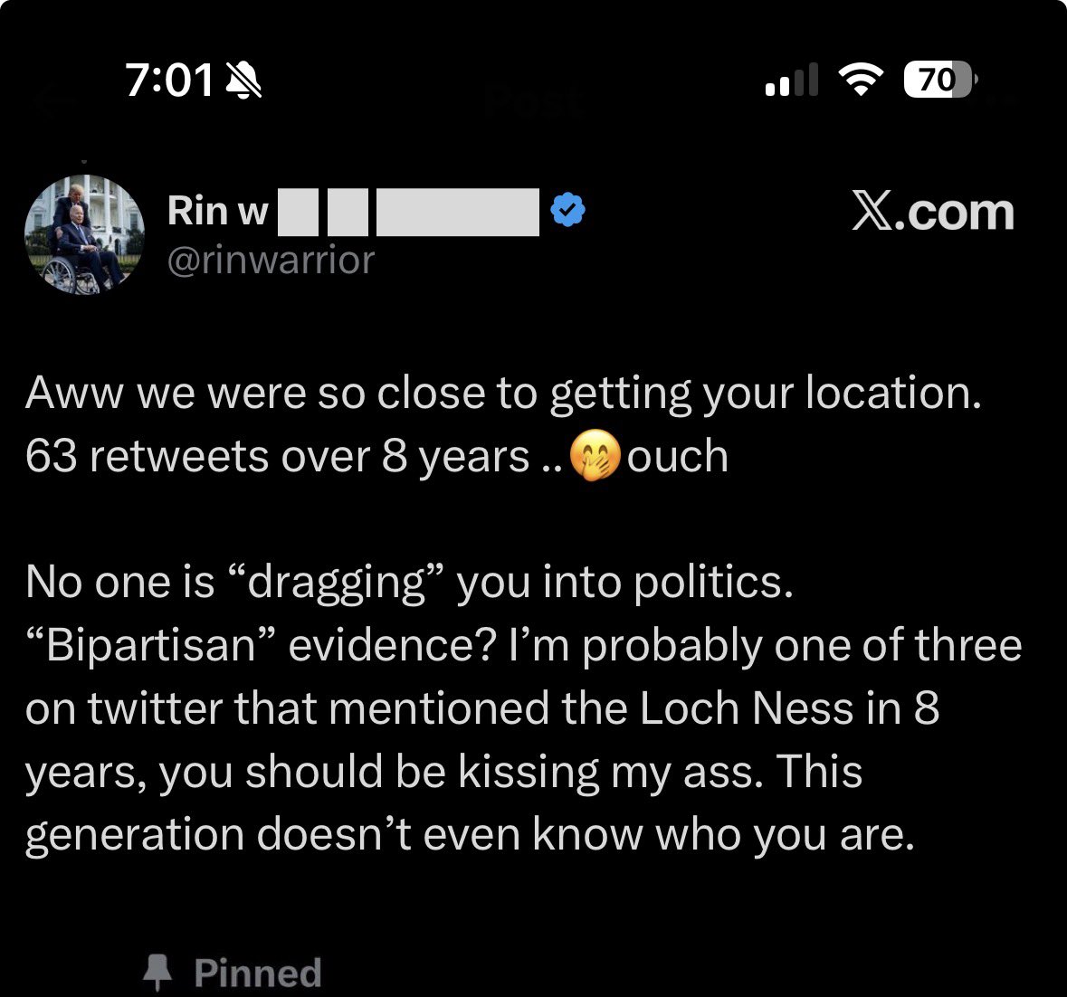 RealLochness's tweet photo. Man talked tough then blocked a lake monster.

I’ve seen braver fishermen. https://t.co/Wzz8kOzSFG