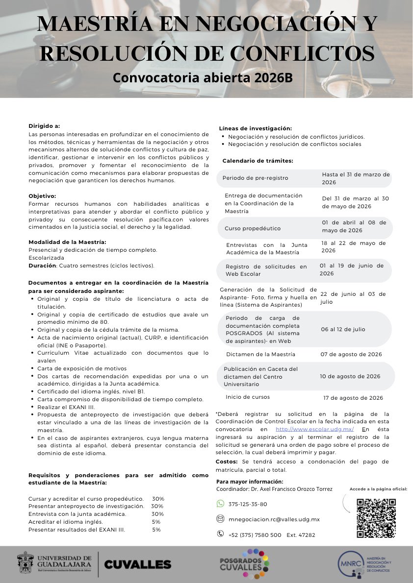Una de las mejores opciones para continuar con la trayectoria escolar y obtener, en su momento, el grado de maestría