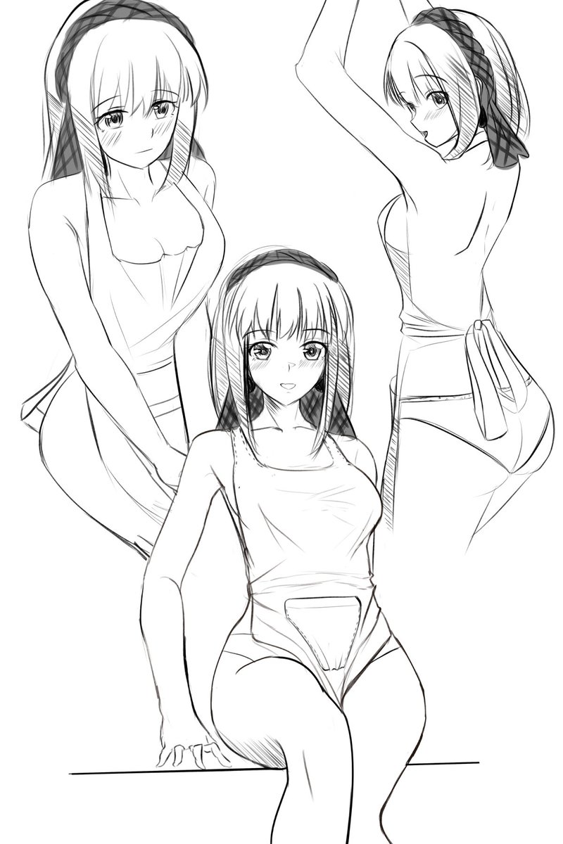 solphel1's tweet photo. Cornet in naked apron sketch. Requested by
@whom128
#マール王国の人形姫 #rhapsodyamusicaladventure https://t.co/r4JImiD4cN