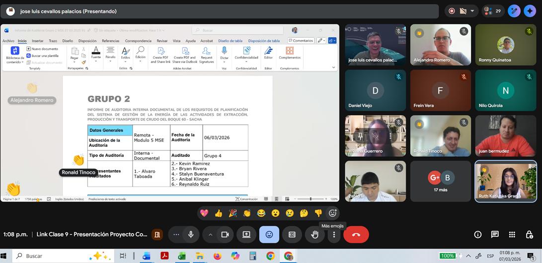 EnergyEcuador's tweet photo. 2/2 Cada grupo auditó la planeación energética de sus pares,  🧐💻 aplicando rigor técnico y criterio crítico. ¡Orgullosa de ver el nivel técnico de los maestrantes! 📈🚀
 ¡Excelente preparación para los desafíos reales del sector! #SGE #ISO50001 #Auditoría #EnergyManagement 🇪🇨 https://t.co/SijyF3dtov