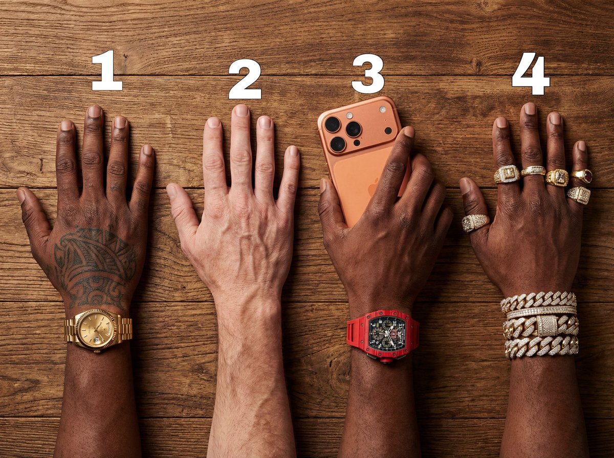 DONFREDSTLOT's tweet photo. @Hamzythacreator @Grok If you had to guess, who is secretly the billionaire? 1, 2, 3 or 4? 👀 https://t.co/RPiMF7SCSA