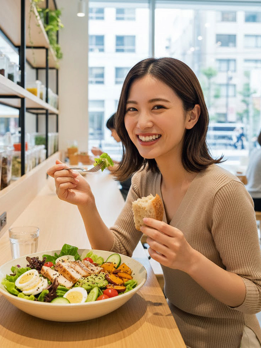 FlowerMagic7's tweet photo. 🌸気楽に！
　お一人さまランチ🎶

パワーサラダ✨

小平市 人気のお店・メニュー💗
#彼女感 #小平市 #小平グルメ #おいしいもの巡り #幸せの象徴 #食べてる姿 #ポートレート部 #飯テロ #武蔵野うどん #ブルーベリー #Yummy #Foodie #HappyMoment #Japanesegirl #EatingSmile #FoodPhotography https://t.co/NUSTY7DkXf