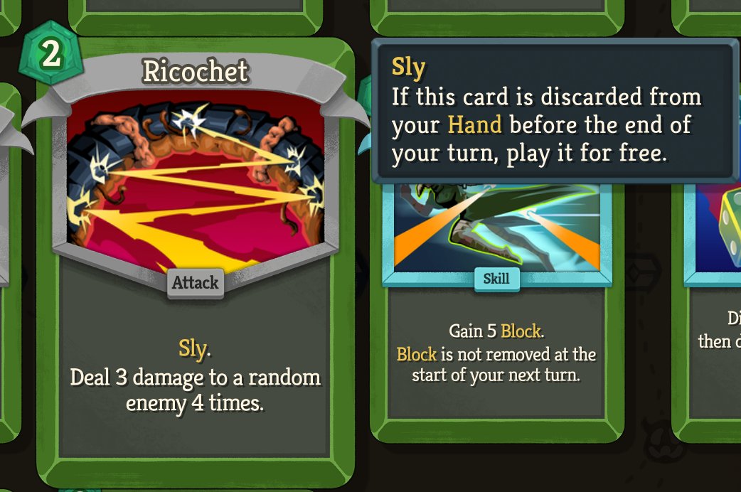 Really dig the new sly keyword in #slaythespire2