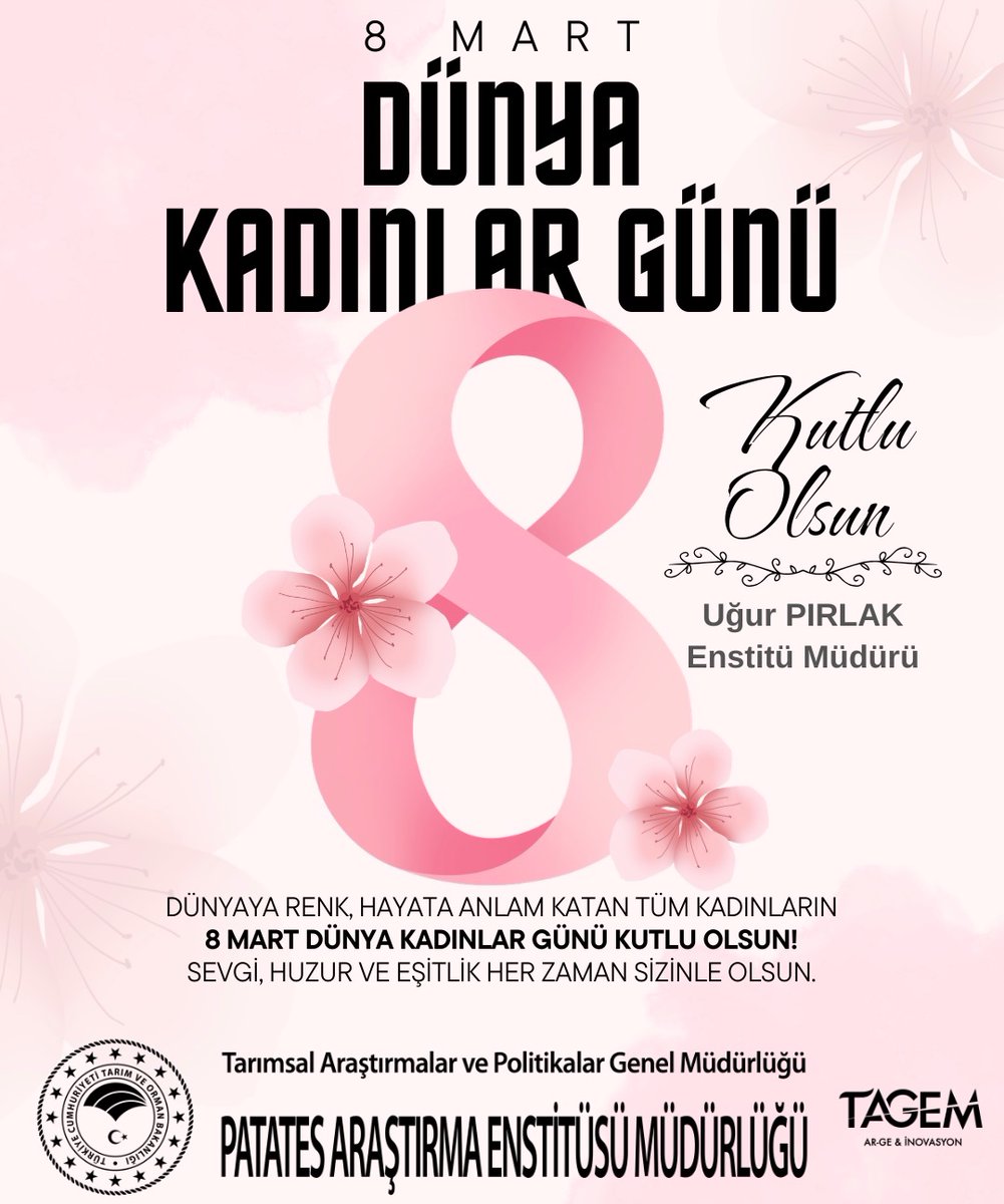 Patates Araştırma Enstitüsü Müdürlüğü (@patatesarsenst) on Twitter photo 