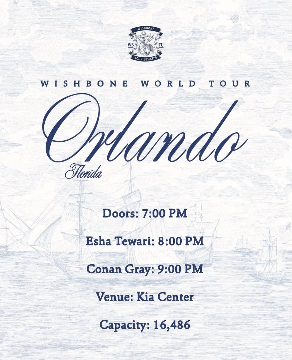 Wishbone Tour Updates ⚓︎ tweet media