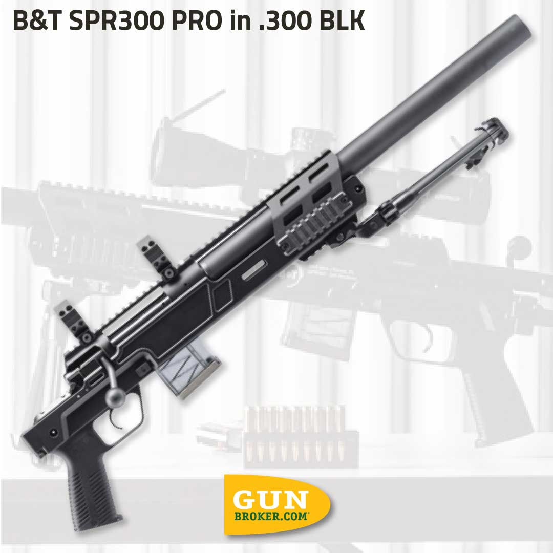 GunBroker's tweet image. 🔇 #SilencerSaturday: B&amp;amp;T SPR300 PRO in .300 BLK — a Swiss-engineered, integrally suppressed precision rifle built for discreet carry and rapid deployment.

🔗 See it here: bit.ly/4leZ60V

#SilencerSaturday #BT #300BLK #GunBroker #GunsDaily