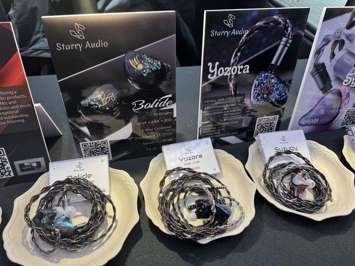 AudioStarry's tweet photo. That's a wrap for CanJam NYC Day 1! Thank you so much to everyone who came by to audition Starry Audio's products. If you're interested, make sure to grab the chance to visit us tomorrow at Booth D11.

Feel free to also ask us about any special show-exclusive discounts! https://t.co/ga7EkcV3UY