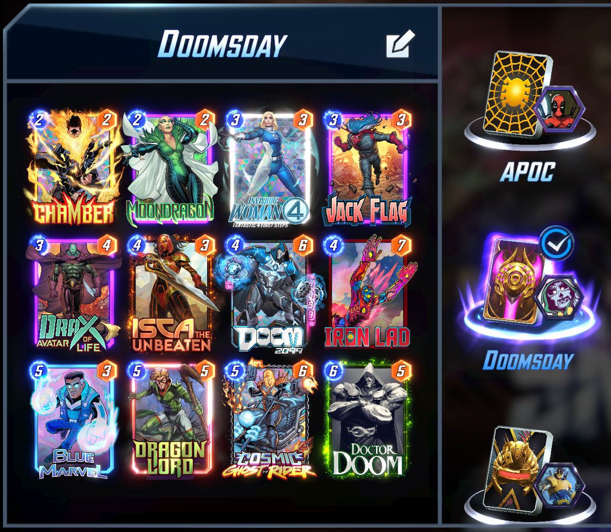 Mountain_11B's tweet photo. Now that I hit #Infinite I can play whatever card or deck I want and just have fun #MarvelSnap https://t.co/qcIheqcHZT