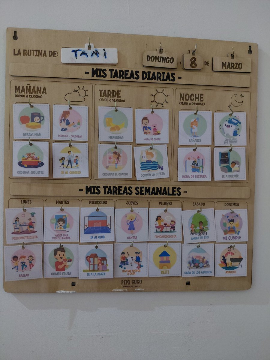 Mañana 4 años. Solo las madres saben todo lo que hay acá atrás.