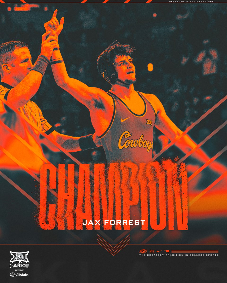 CowboyWrestling's tweet photo. FUNKYTOWN TAKES OVER TULSA.

Jax Forrest - Big 12 Champion

#GoPokes https://t.co/dyzK8O6Bce