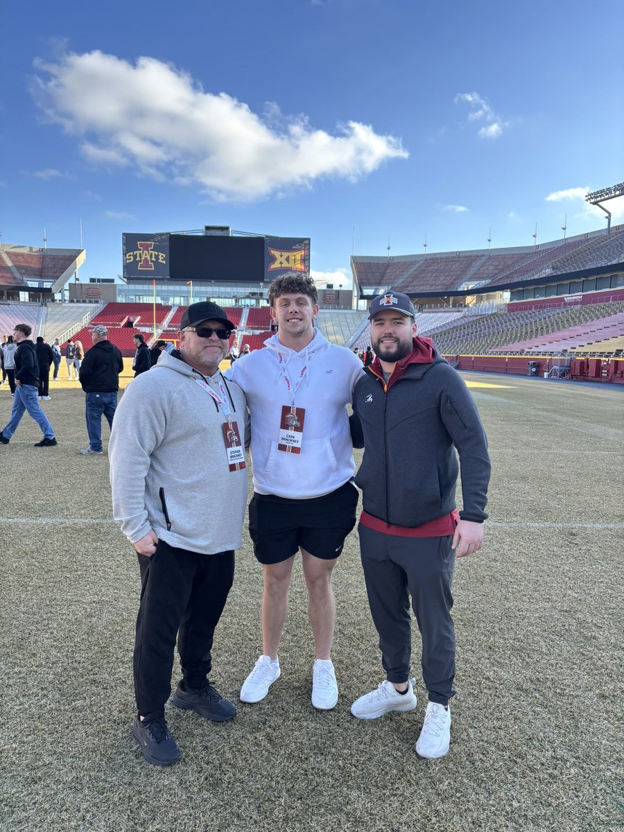 BrackneyCain's tweet image. Thank you @CycloneFB for an amazing Junior day! Can’t thank @Paytonshafer and @CoachBobbit enough! Can’t wait to continue to build the relationship! #blessed #p3