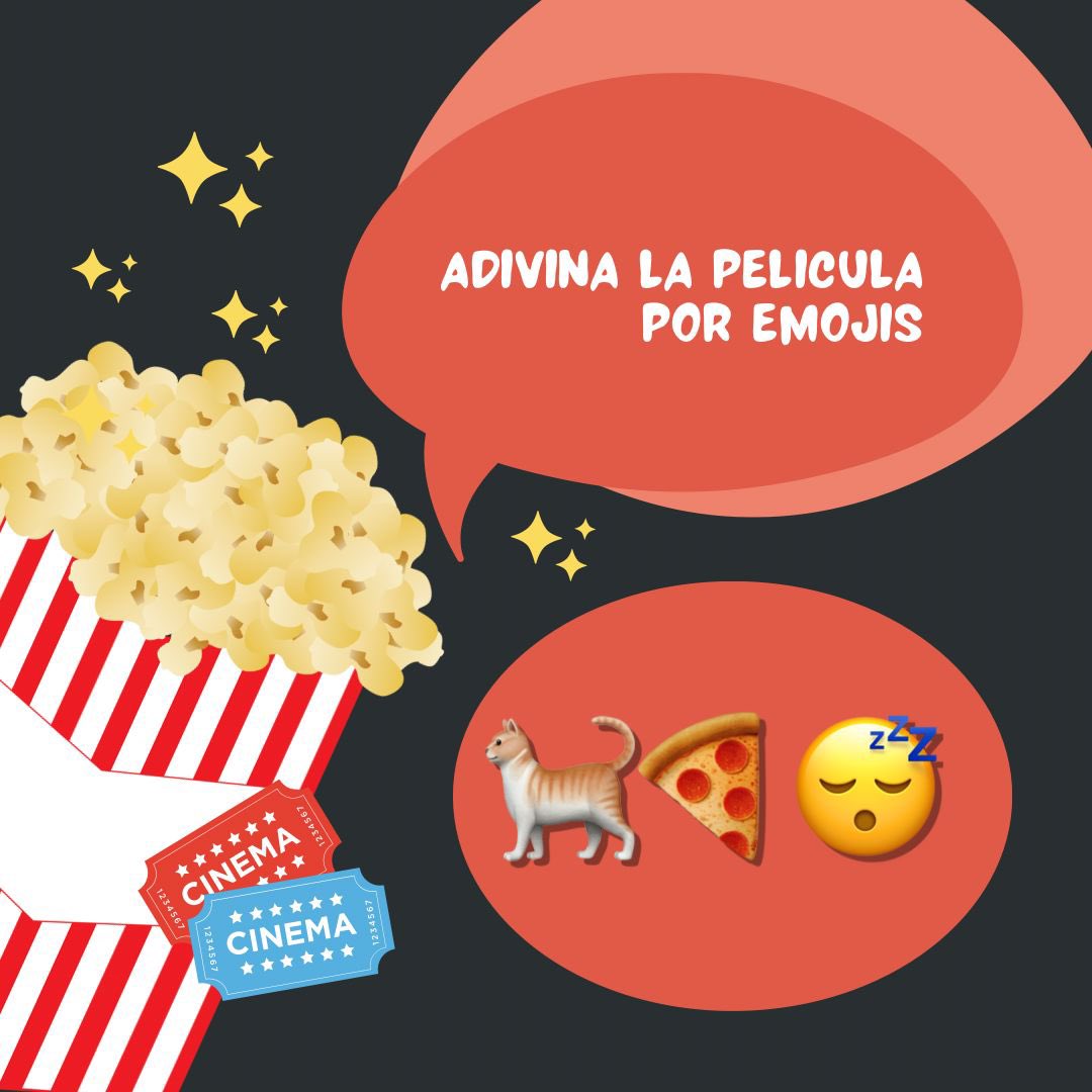 #2❤️ 
🎥 ADIVINA LA PELÍCULA POR EMOJIS 

🍿 Comenta el nombre de la película 
🍿 Adjunta tu captura de tu reproducción en Spotify donde se vea la hora. 

⏰ A las 6:40PM dirígete a @BebesDoblem18 para el siguiente hilo.
🔗 open.spotify.com/playlist/117am…