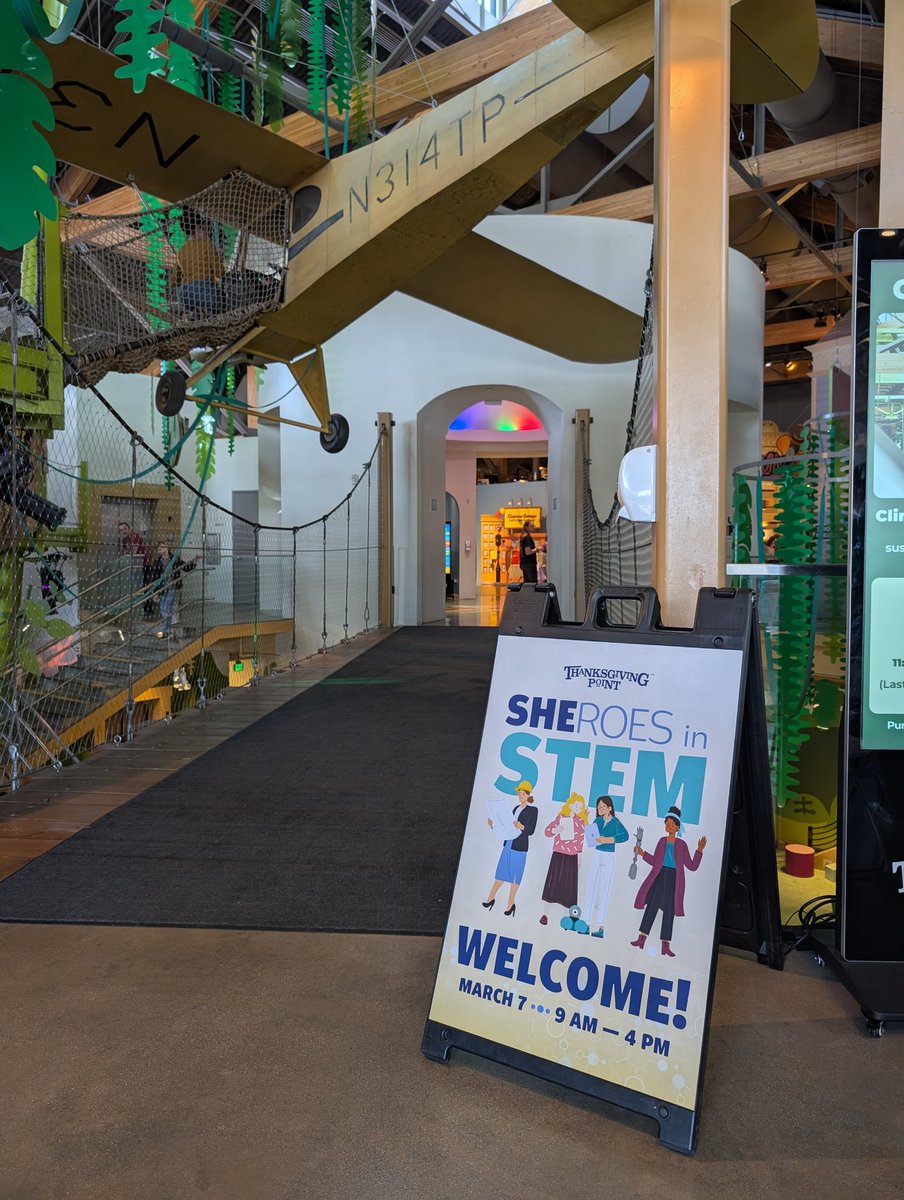 upliftaerospace's tweet photo. Today we celebrated SHEroes in STEM at @ThanksPoint! 🚀✨

We ran hundreds of kids through our Starborn Overview Effect experience at the Museum of Natural Curiosity, giving them a chance to experience space in VR and think about humanity’s place in the universe.

One of our favorite moments was sharing the story of Margaret Hamilton, the brilliant software engineer who wrote the code that helped land Apollo astronauts safely on the Moon. Her work reminds us that behind every giant leap for humanity are incredible people pushing the boundaries of science and technology.

We look forward to continuing to support the important mission of @ThanksPoint to inspire curiosity ✨🌎