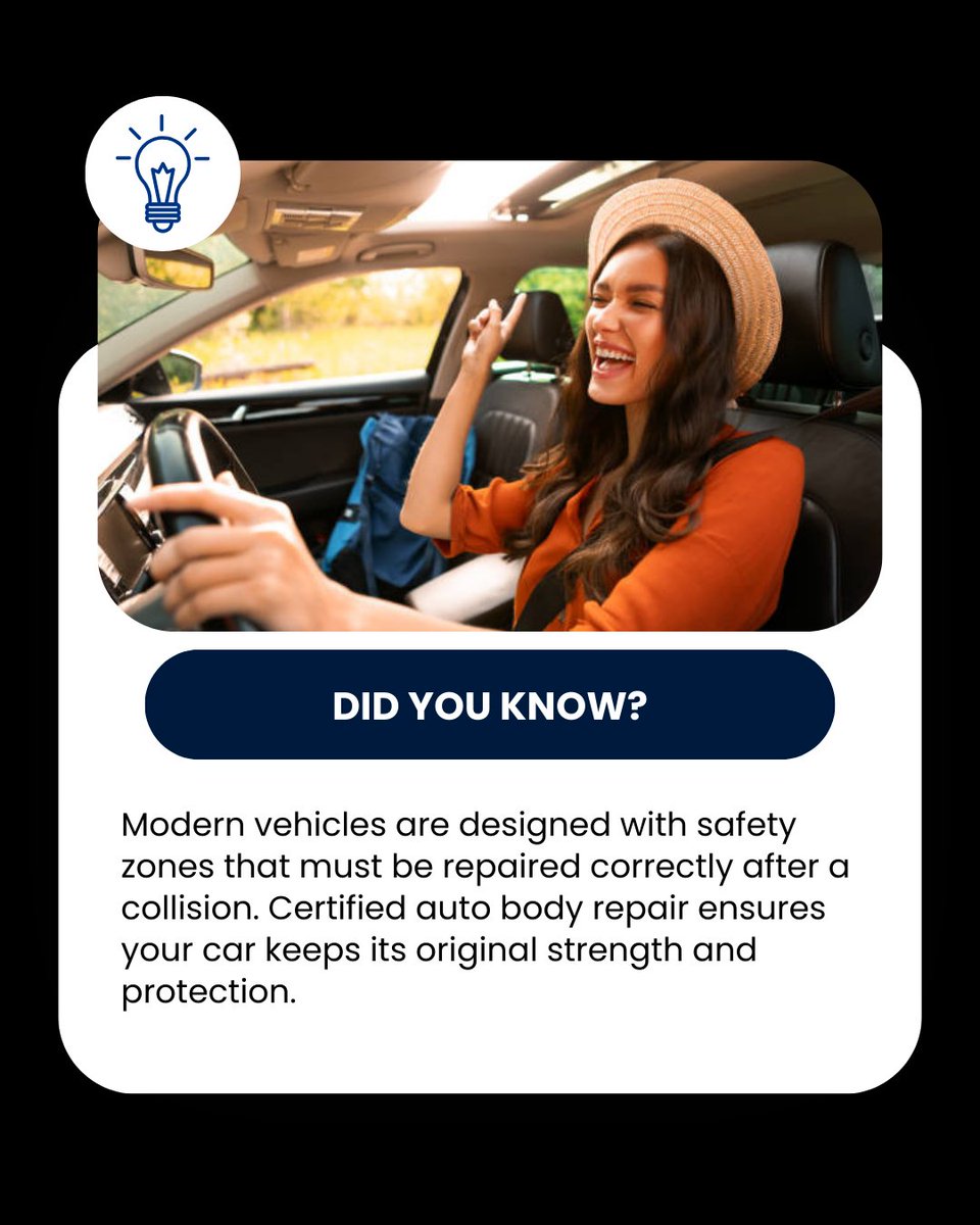 RyansAutoBodyNJ's tweet photo. DID YOU KNOW? 
Proper repairs protect your safety.

#VehicleSafety #AutoRepairShop #CarCareTips https://t.co/kdRSzwbbQ8