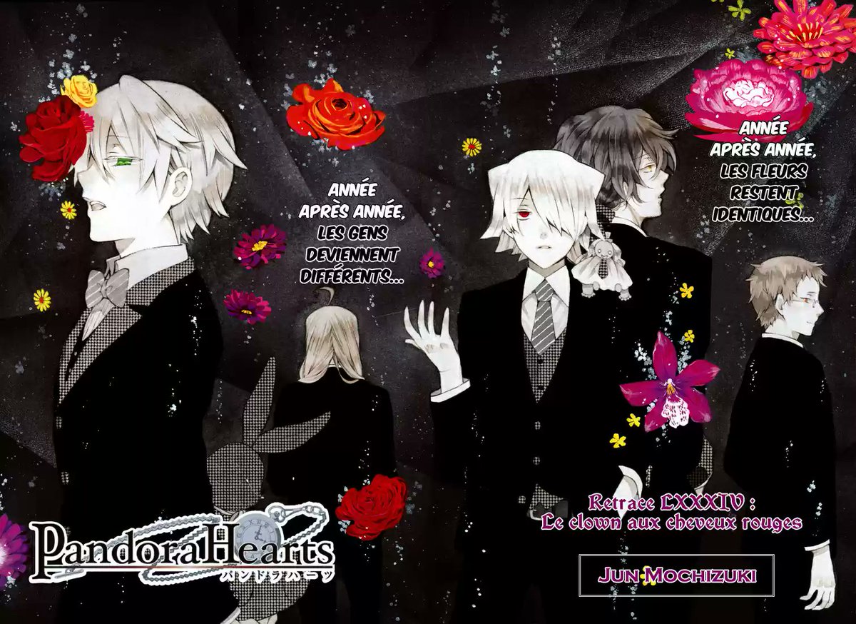 ZogaMist's tweet photo. Les pages couleur sont vraiment magnifiques #PandoraHearts https://t.co/V2P0mlaSza