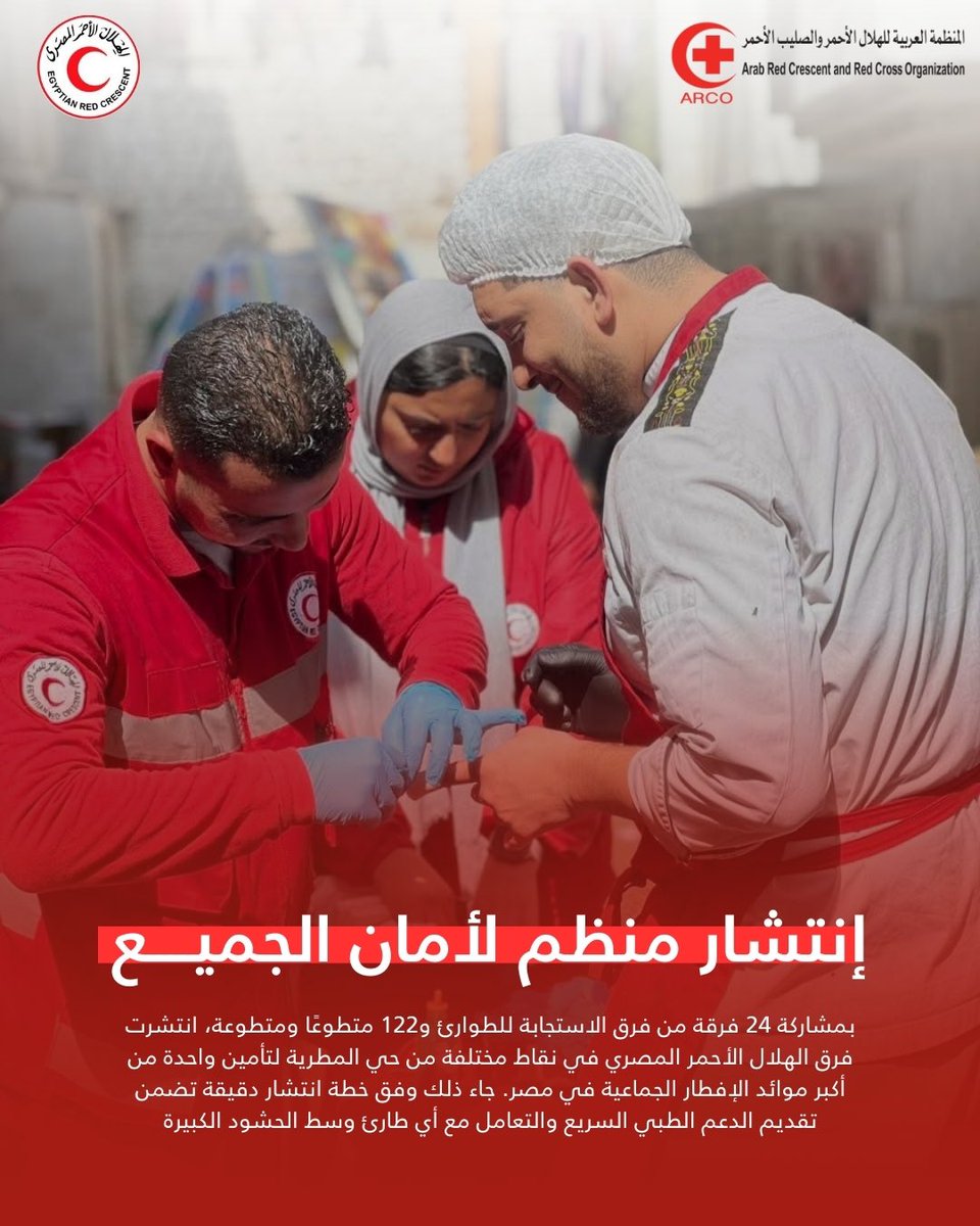 المنظمة العربية للهلال الأحمر والصليب الأحمر tweet media