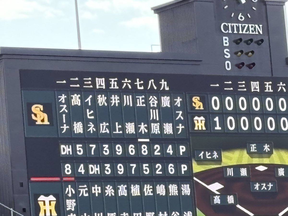 aaa1018sss's tweet photo. 今期、初、遠征は
まけほー😭
オープン戦だから、まぁ大丈夫やけど
甲子園は面白い球場です
阪神さん、また最後に試合したいですね⚾️ https://t.co/KKtEqRQQP9
