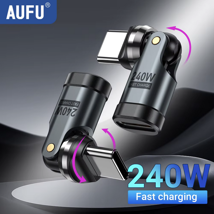 60_60sec's tweet image. Say Goodbye to Broken Cables! 180° Rotating 240W Adapter 🔄🔌
#FastCharging
#USBAdapter
#CableProtection 🔌🔄⚡