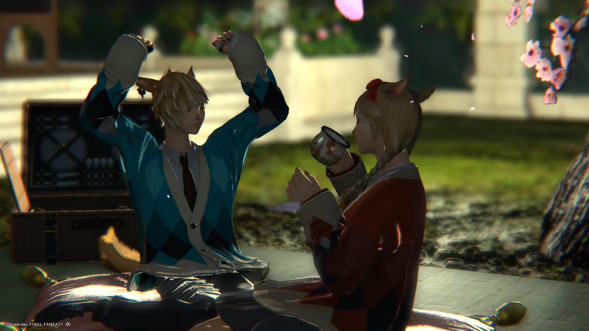 lemonade_ff14's tweet photo. お家のお庭でお花見できるの、ありがとうすぎる🌸 #れもまよ https://t.co/uirFnVi9lW