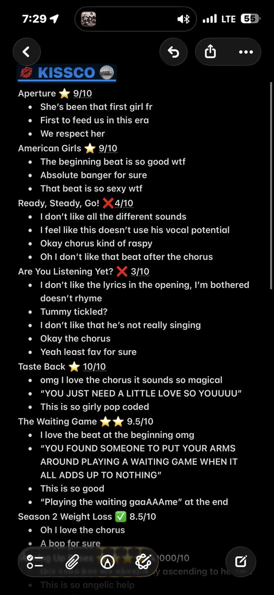 harrykissykissy's tweet photo. My final “Kiss All The Time. Disco, Occasionally” rankings https://t.co/tFnRNgQ0kN