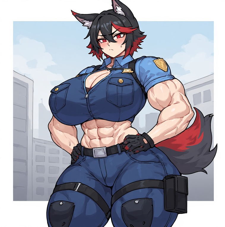 Luci the werewolf (Police event! Currently sick) tweet media