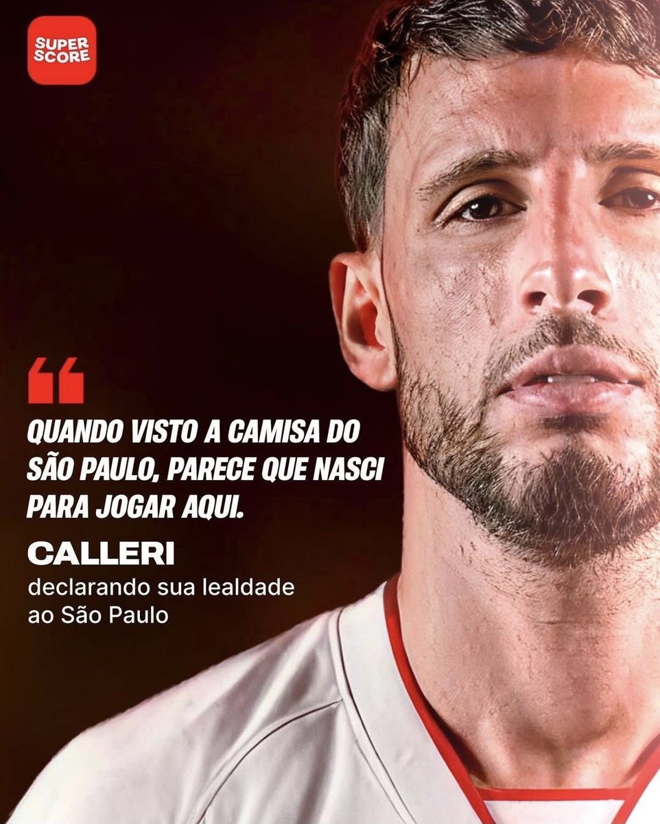 Jonathan Calleri sobre o São Paulo. 

📸 superscore_br