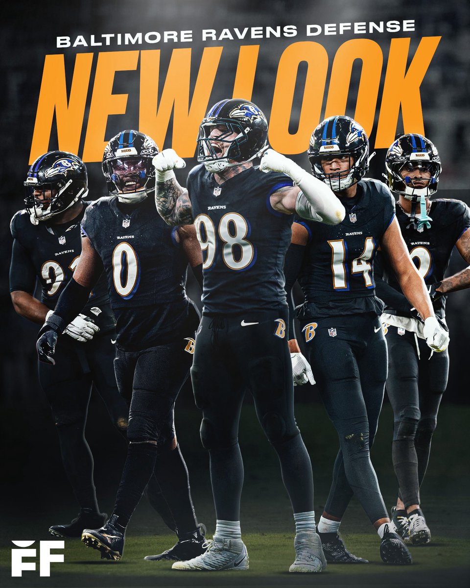 fballforeverhq's tweet photo. The Ravens new look defense 😈

🟣 DE Maxx Crosby 
🟣 DT Nnamdi Madubuike
🟣 LB Roquan Smith 
🟣 S Kyle Hamilton 
🟣 CB Nate Wiggins https://t.co/gLgGWiYMwu