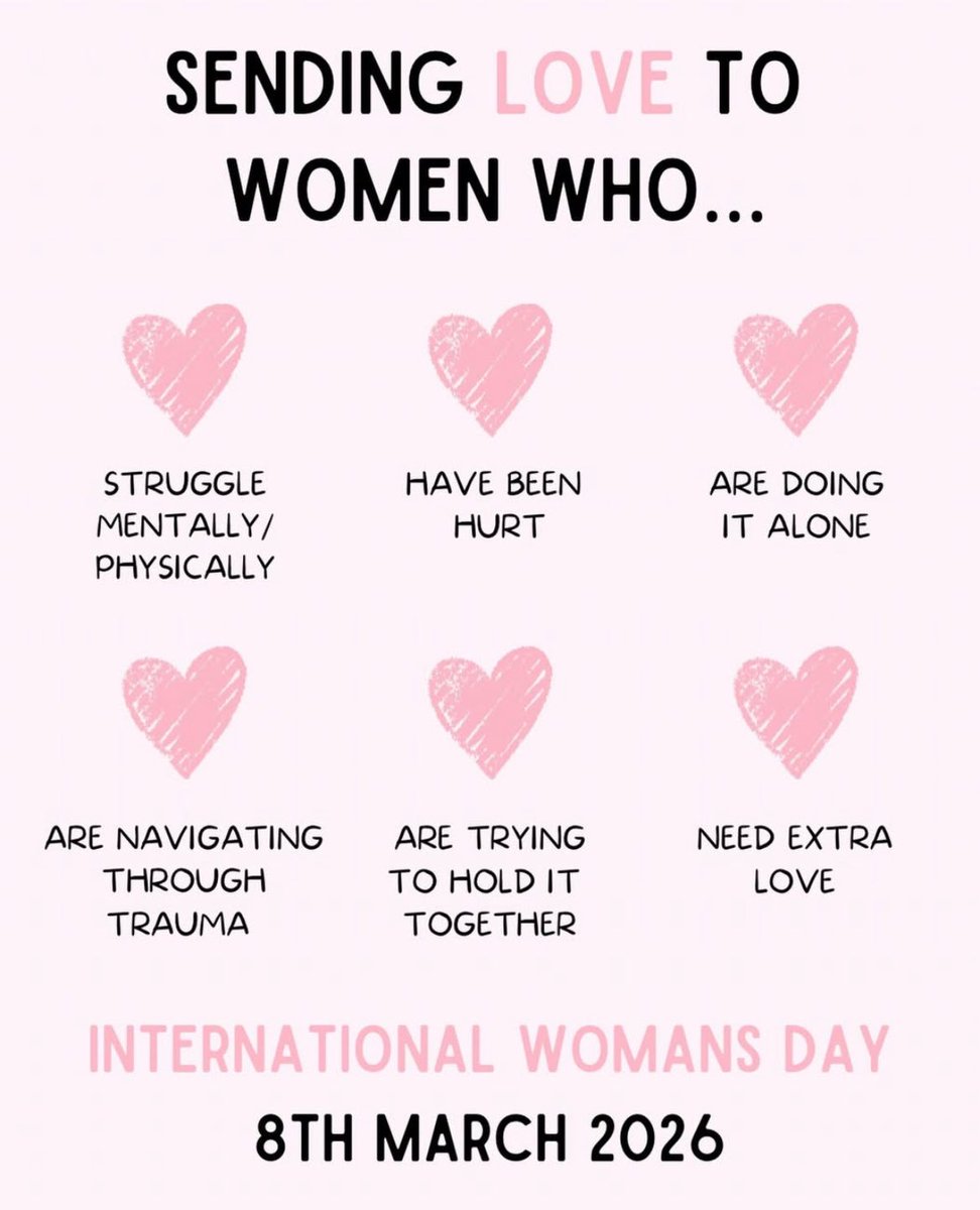 _Shivkivani's tweet photo. 🌸 Happy Women’s Day – 8th March 2026 🌸

W – Wonderful in strength
O – Outstanding in courage
M – Motivating everyone around
A – Amazing in every role
N – Noble at heart

Today we celebrate the power, grace, and beauty of every woman.
Your strength inspires the world, your courage changes lives, and your kindness makes the world brighter.

✨ Happy International Women’s Day to all the incredible women who make the world stronger, kinder, and more beautiful every day. 💐