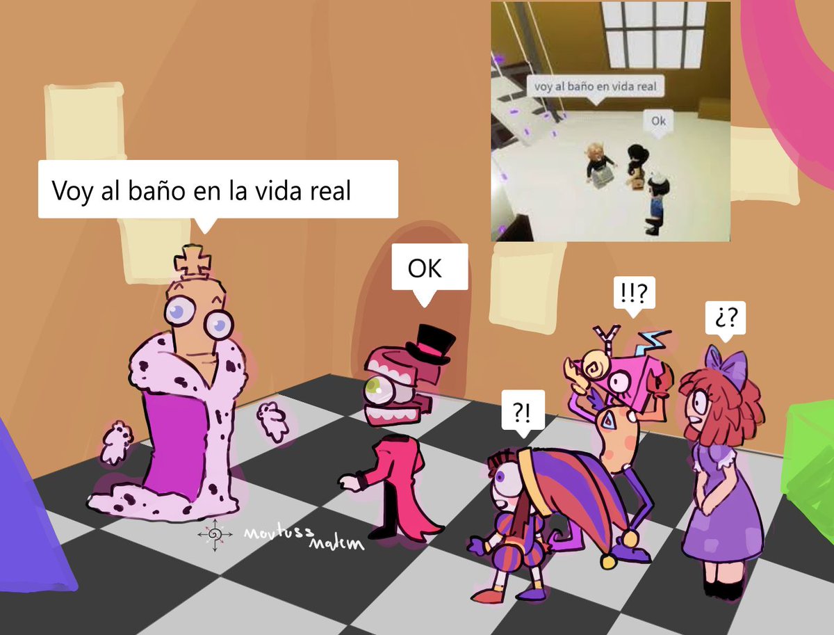 proximamente.....
"kinger:I go to the bathroom in real life"
#tadc #TheAmazingDigitalCircus #digitalcircus