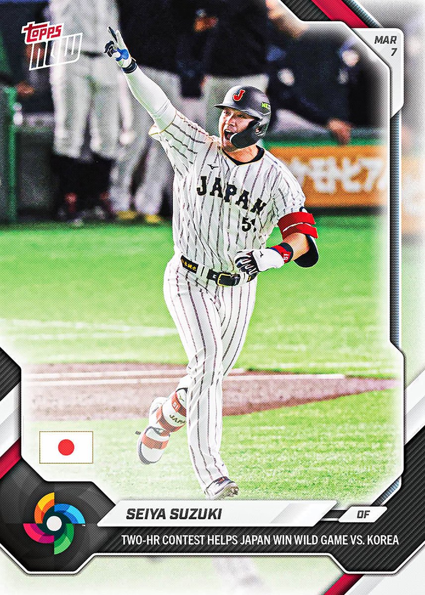 toppsjapan's tweet image. 神ってる！！#侍ジャパン 鈴木誠也 2打席連続ホームラン💥

#ToppsWBC #2026ワールドベースボールクラシック