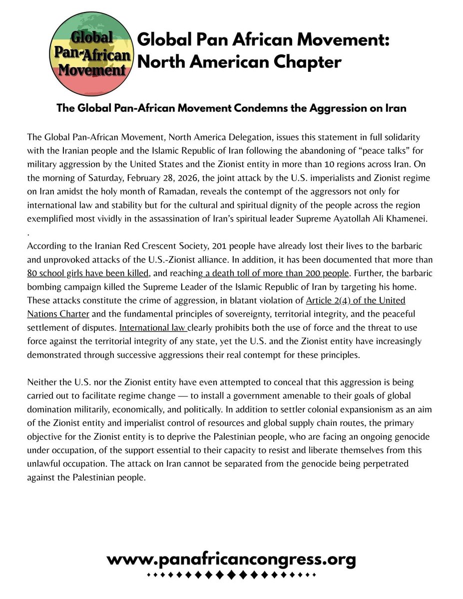 PanAfricanOrg's tweet photo. On this episode of Can Working People Catch a Break? . . . 

As the bombing of the Iranian people continue, let’s reflect on what this means for ordinary people in Iran and around the world.

Read full statement on our website. Link in bio

#CanWorkingPeopleCatchaBreak 
#IranWar https://t.co/AE3v2xILGq