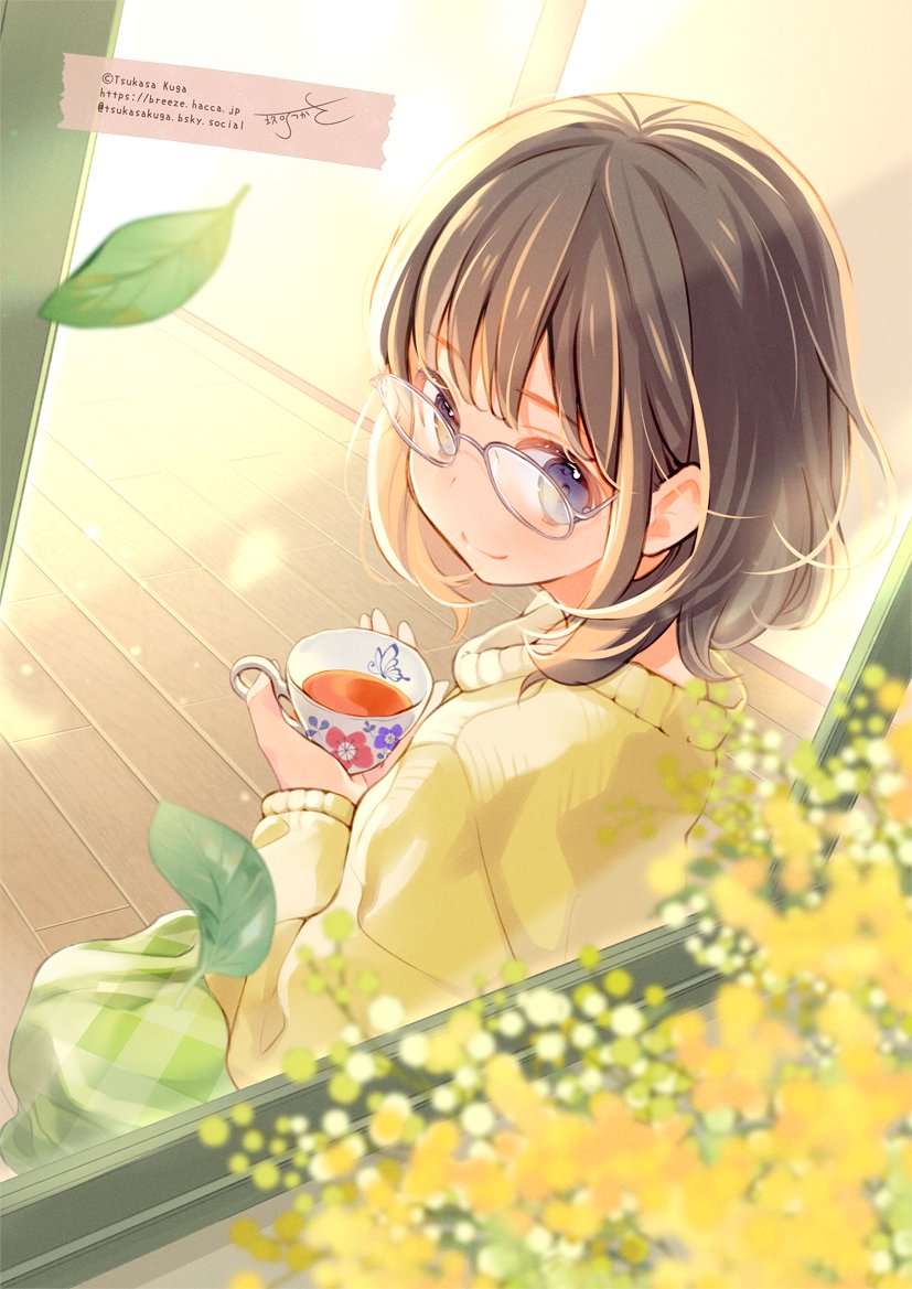 「#ミモザの日」|玖珂つかさのイラスト