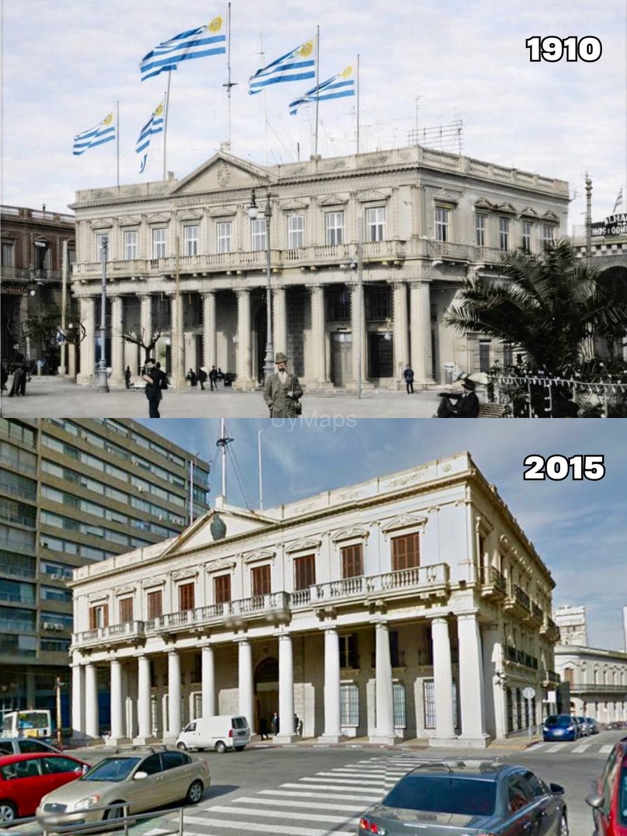 uymaps's tweet photo. 📍 Palacio Estevez - Montevideo, Uruguay 🇺🇾

1910-2015

#Montevideo #Uruguay #antesydespués #nostalgia https://t.co/a9xNdb2vOM