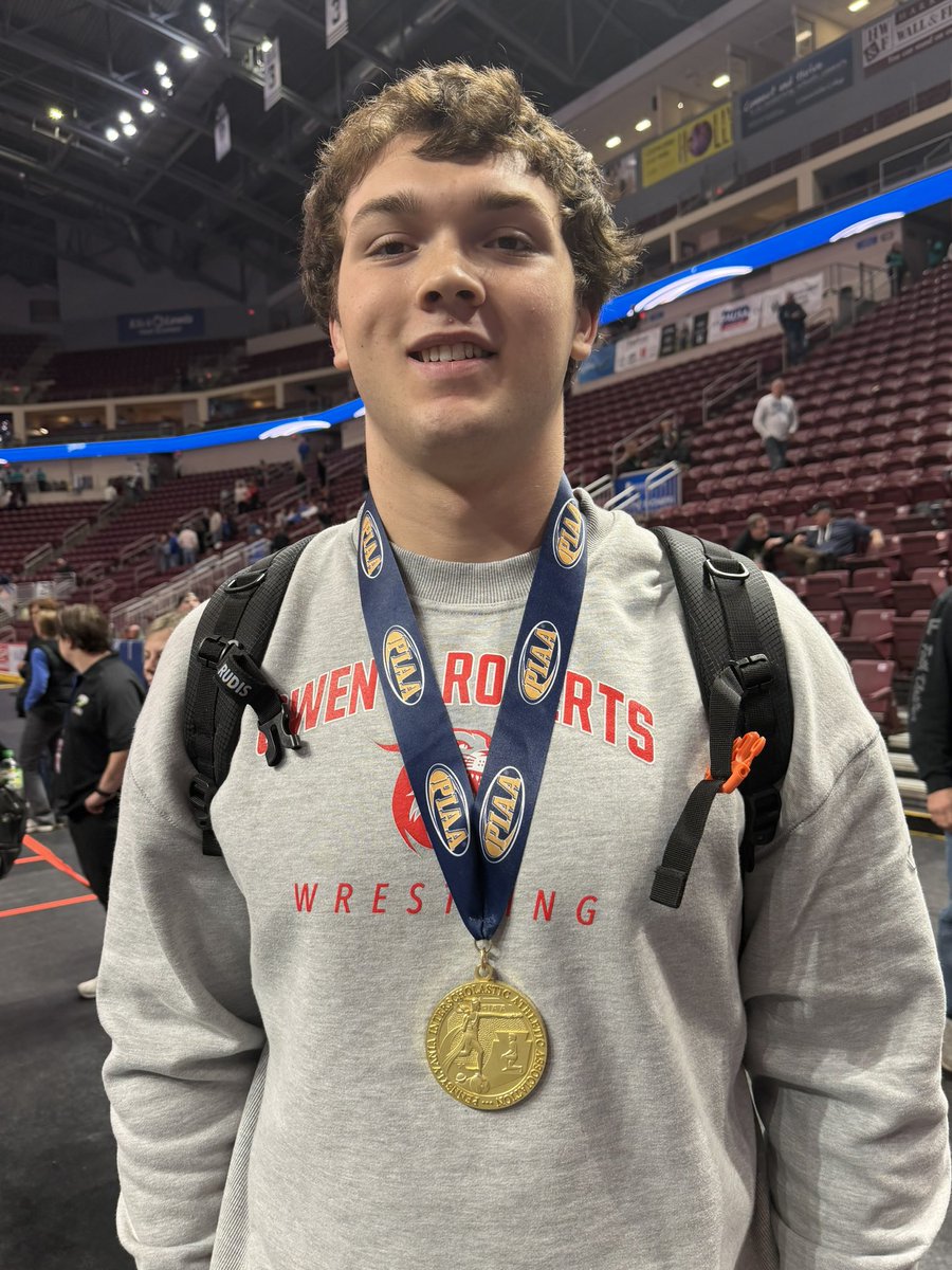 Dean Bechtold of Owen J. Roberts won his second straight state championship at 285 pounds 🥇 🥇 
The Lehigh commit pinned Bradyn McConneha of North Allegheny.
Bechtold is (28-0) this year!

<a href="/AthleticsOjr/">OJRAthletics</a> 
<a href="/AthleticPioneer/">Pioneer Athletic Conference</a>