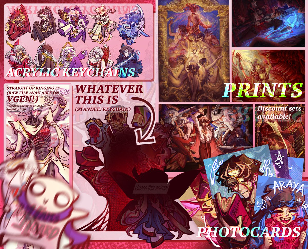 CANTO 9 SHOP CATALOGUE UPDATE 🕸️🧶 (1/2)

Heya!! The Hams Hoard on ACGGoods has updated with a new load of Canto 9-themed merch! A bunch of new product types are available so feel free to peruse the spider’s den…

🔗: Link + details below!
#LimbusCompany