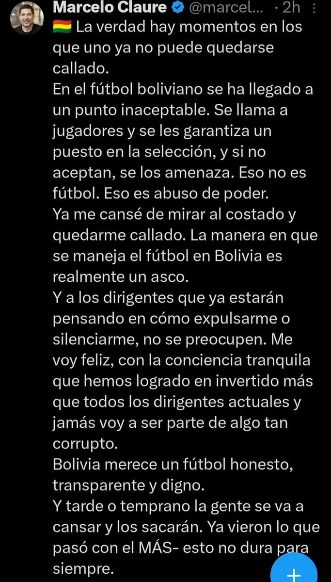ramirocamacho1's tweet photo. #Verdad❓
"Si el río suena es porque trae piedras". Mamani,  Godoy, Gómez, etc, etc. Jugando en otros clubes nunca fueron convocados. https://t.co/Eac0VJCZYw