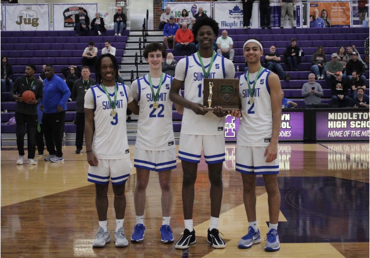 SCDAthletics's tweet photo. BACK TO BACK DISTRICT CHAMPS

Summit defeats West Liberty-Salem 67-40 to bring home a second consecutive District title!

#GoKnights⚔️ https://t.co/t0cfXROTFJ