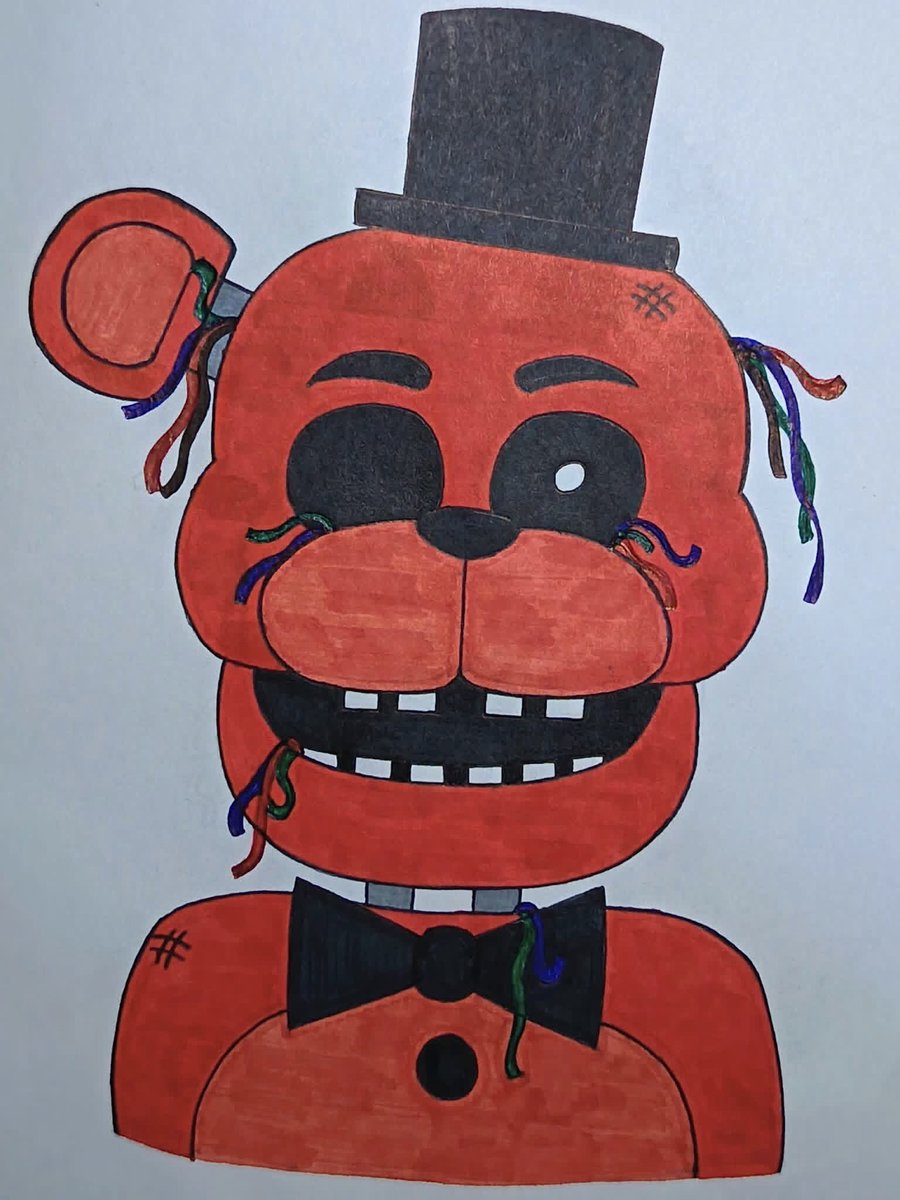 #FiveNightsAtFreddys #FnafFanGame #Dibujo #RedBear