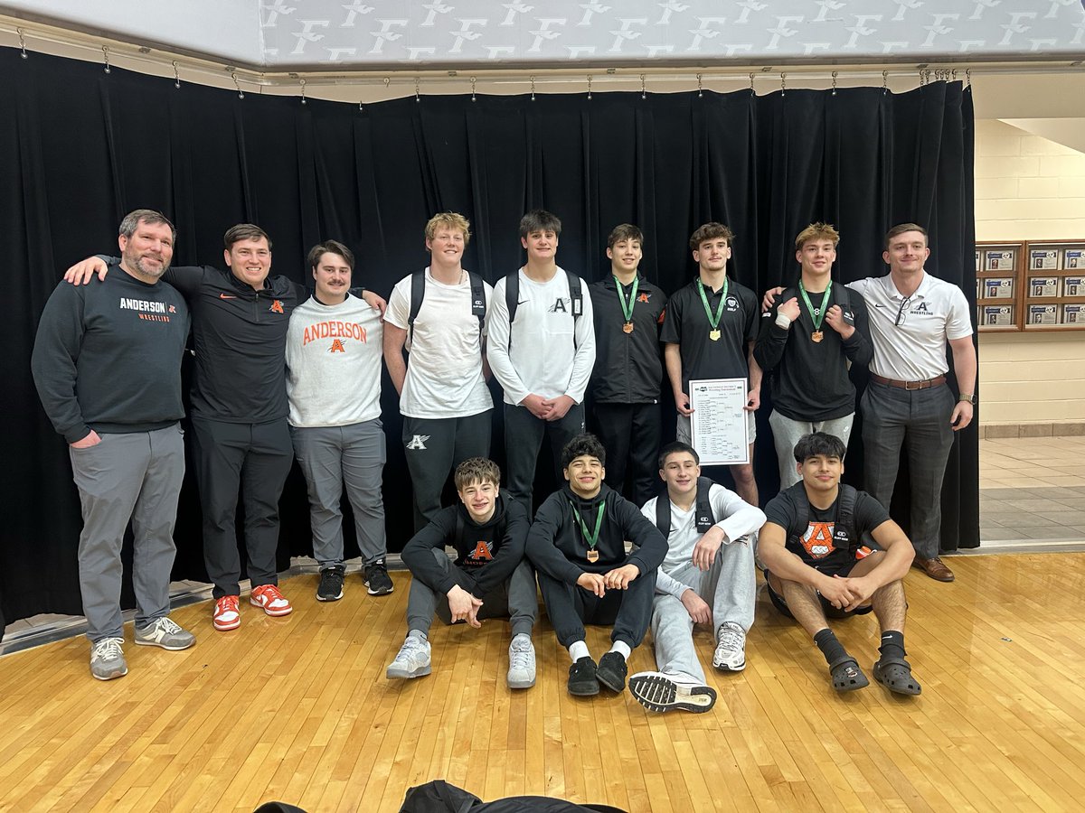 AHSRaptorWrestl's tweet photo. We are taking 2 to the state tournament along with 2 more alternates. The team also finished in 6th place with all 9 wrestlers scoring points for the team. 

Qualifiers were:
Marshall Morency - 1st
Joe Schnurstein - 4th

Alternates were:
Luke Pastura - 5th
James Schnurstein - 5th https://t.co/EoHzh2EF5W
