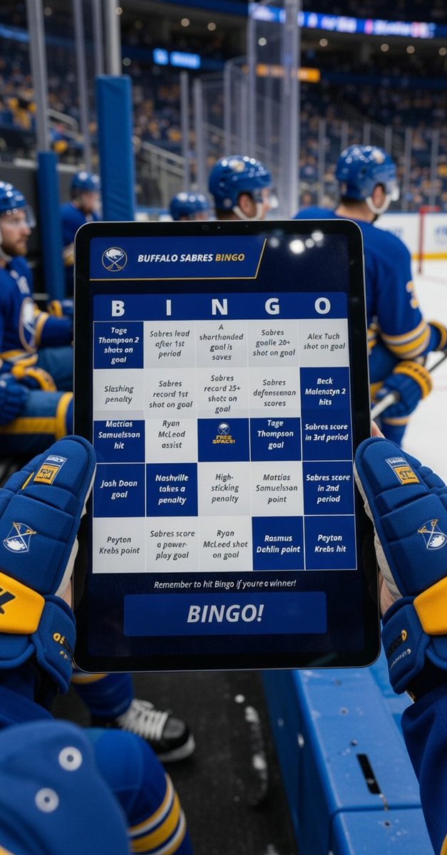 dsmurf81's tweet photo. What the guys are actually checking behind the bench. #sabresbingo #sabrehood https://t.co/284MS5KyCy