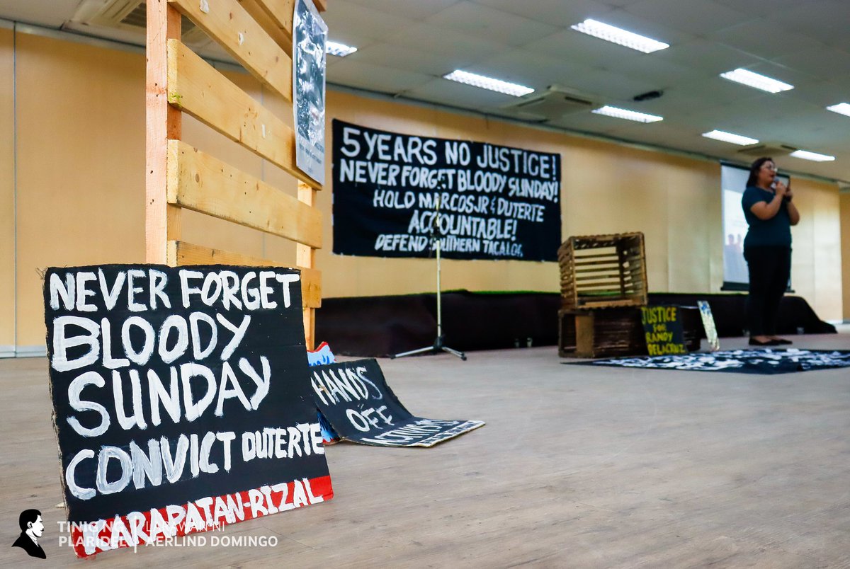 tinigngplaridel's tweet image. ICYMI: Ginunita ng mga pamilya at progresibong grupo ang ika-5 anibersaryo ng Bloody Sunday Massacre sa UP Diliman College of Social Work and Community Development kahapon, Marso 7.

#StopTheKillings
#EndImpunity