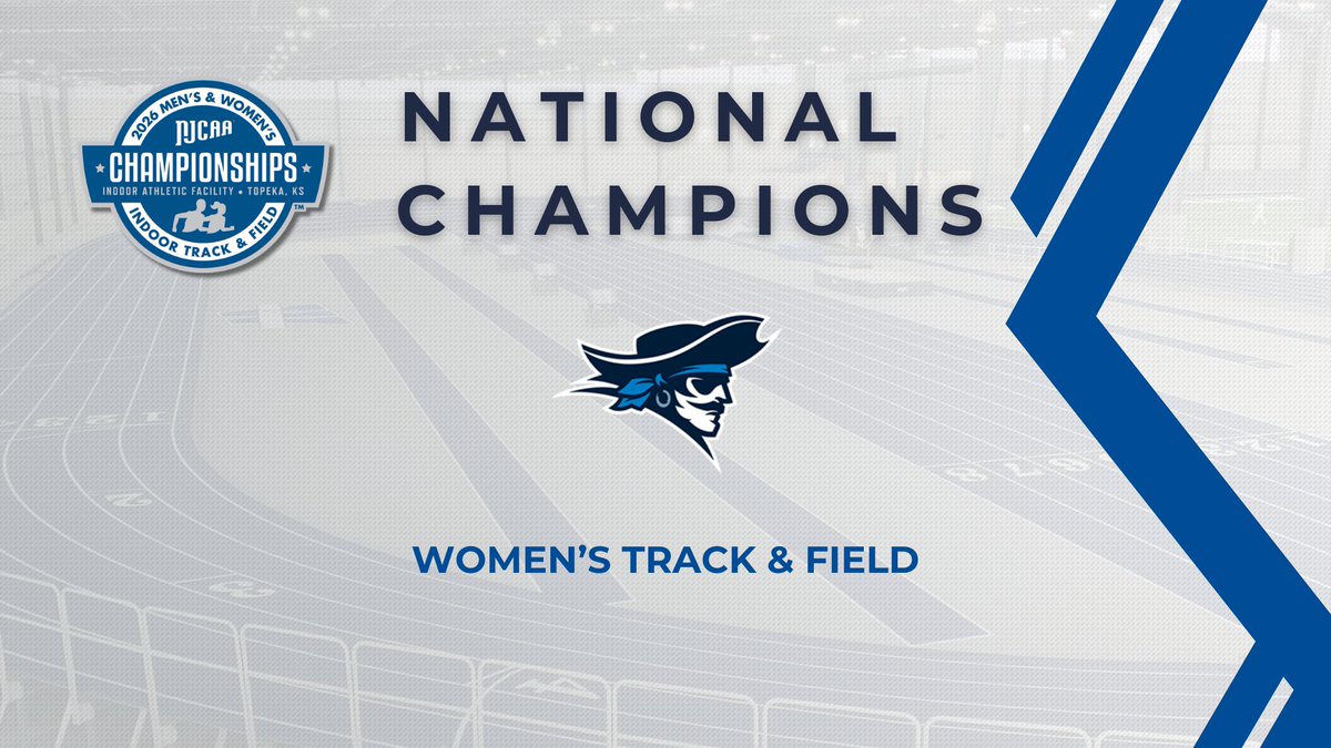 NJCAAXCTF's tweet photo. 🏆 National Champions!

Iowa Western wins the 2026 #NJCAATF Women's Indoor Track National Championship after scoring 111 points in the meet.

https://t.co/Rux3Pzq0d9 https://t.co/RAOlNToCP6