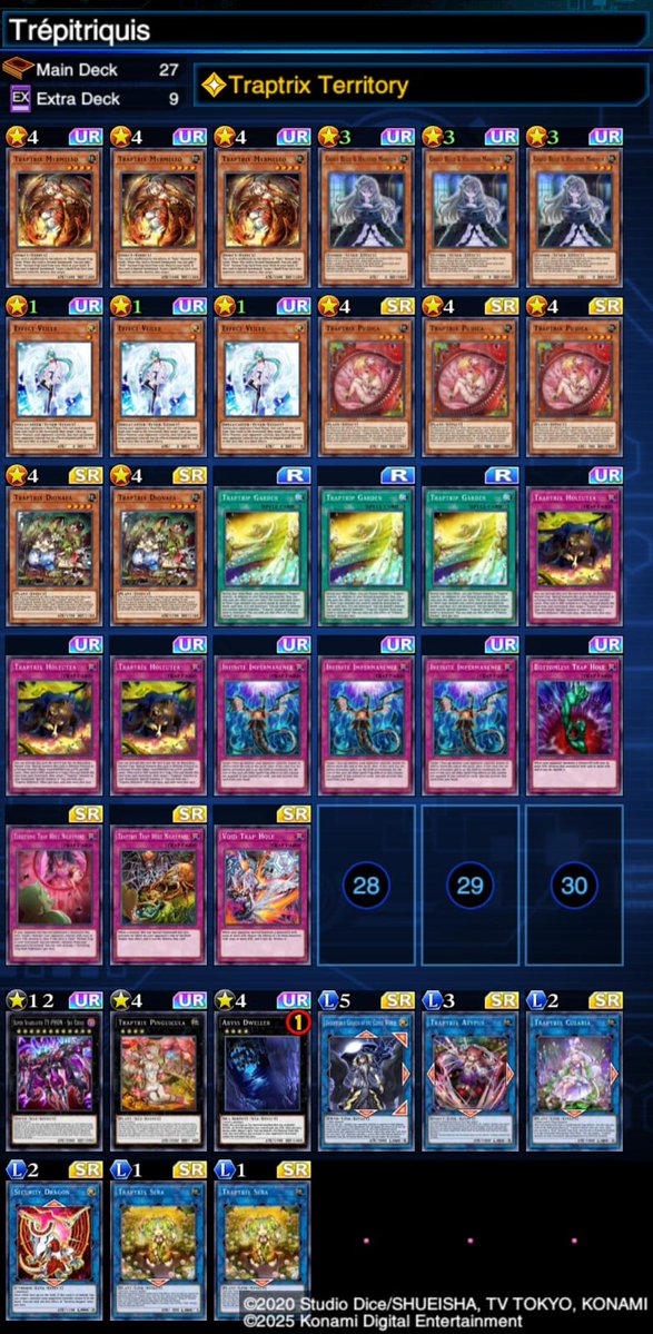 2026 March KoG with traptrix(again)

Post banlist meta feels terrible. I hope something changes and we get fun decks in the meta at some point.