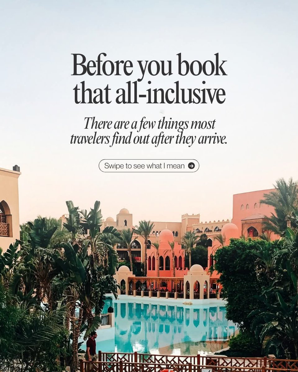 dinabhakta's tweet photo. Not all resorts are created equal. 🏝️ Select the right fit for your style &amp; vibes. Planning a trip? Share your travel dates &amp; I’ll recommend the perfect all-inclusive experience! ✈️ #TravelTips https://t.co/T6DNzB8Svf