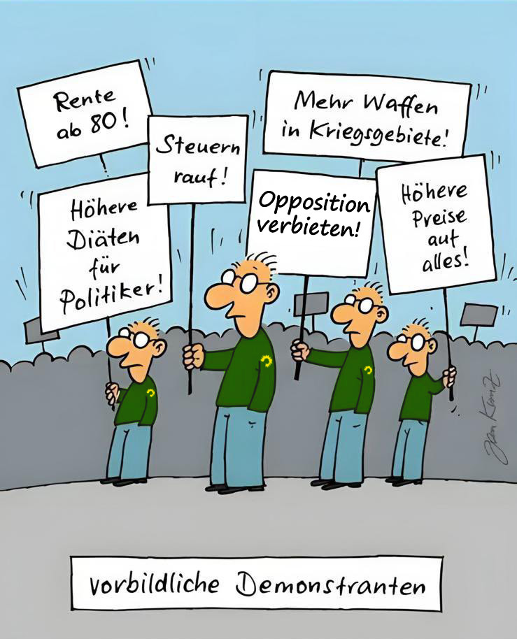 Es ist wirklich entlarvend, wie die Kriege die sogenannten „Klimaaktivisten“ der Letzten Generation vorführen, keine einzige Demo gegen Umweltzerstörung und CO2-Verschwendung dort, ihr politisch grünes Markenzeichen bleibt Protest und Sabotage gegen Deutschlands Wirtschaft.