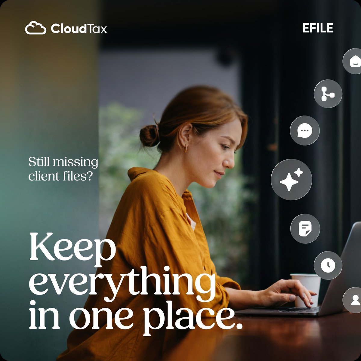 Missing something in a client file?

CloudTax EFILE helps tax professionals keep client documents and returns organized in one place. 

Learn more
cloudtax.ca/efile 

#CloudTax #EFILECanada #TaxProfessionals #AccountingWorkflow #CPALife