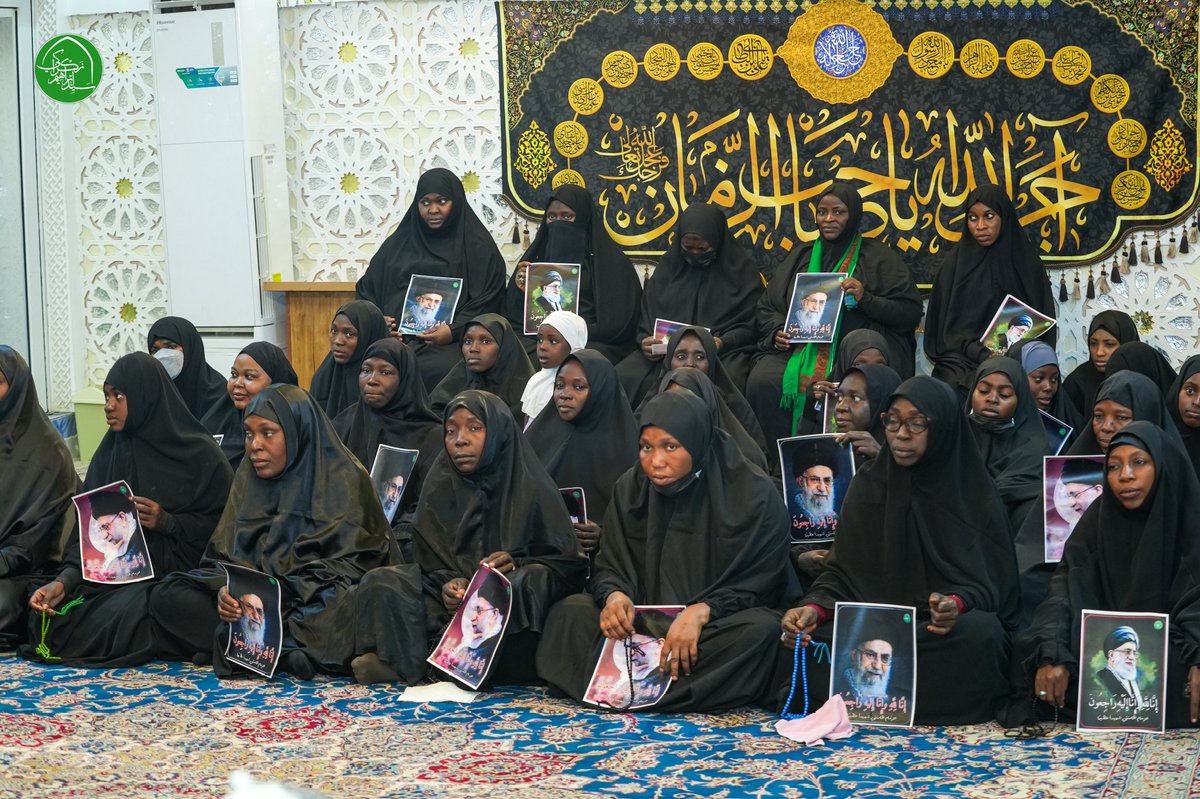 SZakzakyOffice's tweet photo. The Islamic Movement marked the 7th-day prayer for the martyr, Imam Khamenei, at the residence of its leader, Sheikh Ibraheem Zakzaky (H), in Abuja on 7 March 2026.

In his speech, the leader said that after offering our condolences on different occasions... https://t.co/72bqOVyq6T