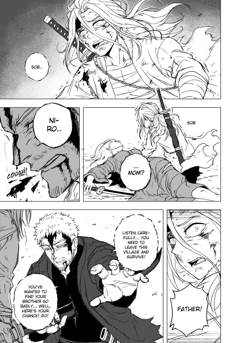 Have you ever lost something that changed you forever?

Not money.
Not status.

I’m talking about the kind of loss that rewires you.

That’s what reminded me of the manga I’ve been reading at <a href="/SwordsmanManga/">The Origin of Swords</a>.

It introduces Niro.
A boy who lost everything.

His village, His sense